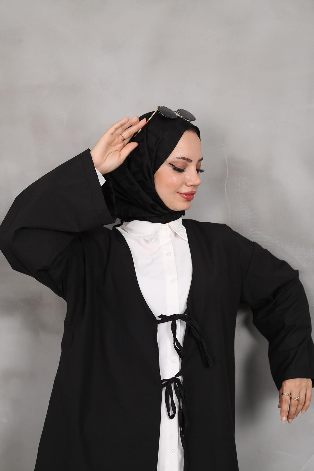 Önü Baglamalı Kimono 2 li pembe lacivert blackbonds