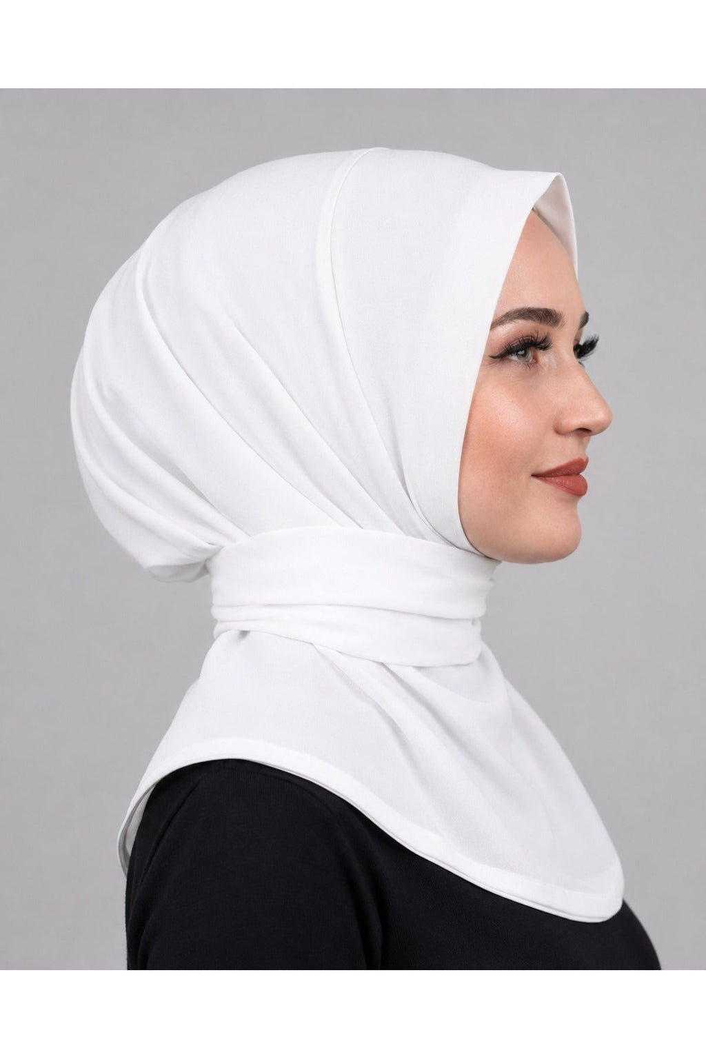 Çıtçıtlı Bağlamalı Tesettür Pratik Şal Deniz Havuz Için Uygundur