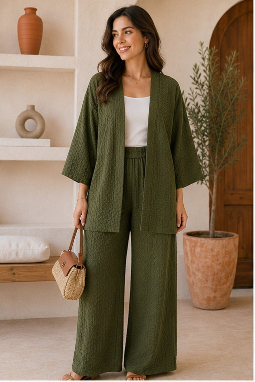 Kadın Kimono Salaş 2 Li Takım