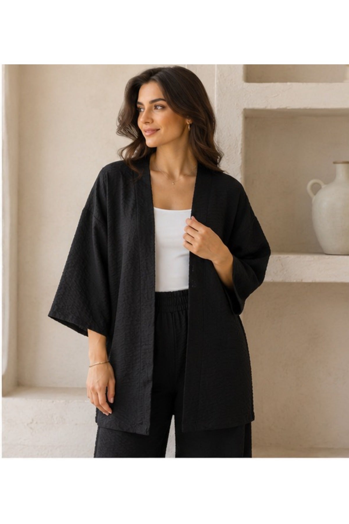 Kadın Kimono Salaş 2 Li Takım